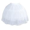 XUYUH Petticoat Crinoline Underskirt Petticoat Cage 2 Hoops Knee Length for Women Girls Bridal Dress Vintage Ball Gown White Hoop Skirt, 45cm view 1
