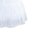XUYUH Petticoat Crinoline Underskirt Petticoat Cage 2 Hoops Knee Length for Women Girls Bridal Dress Vintage Ball Gown White Hoop Skirt, 45cm view 2