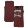 47 Men's Cardinal Arizona Cardinals Upload Franklin Tank Top view 1