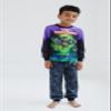Monster Jam Grave Digger Little Boys Pajama Shirt and Pants Sleep Set Tie Dye 4 view 2