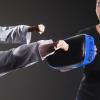 Pissente Boxing Target, Muay Thai Boxing Kicking Curve Pad MMA Strike Curved Training Hand Feet Target Punching Training for Training (Black Blue) view 4