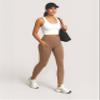 Conceited Gym Leggings for Women Plus Size - Tummy Control - High Waist - Pockets - Workout - Yoga -  - Mocha - 3X-Large view 2