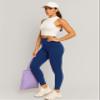 Conceited Gym Leggings for Women Plus Size - Tummy Control - High Waist - Pockets - Workout - Yoga -  - Royal Blue - 3X-Large view 2