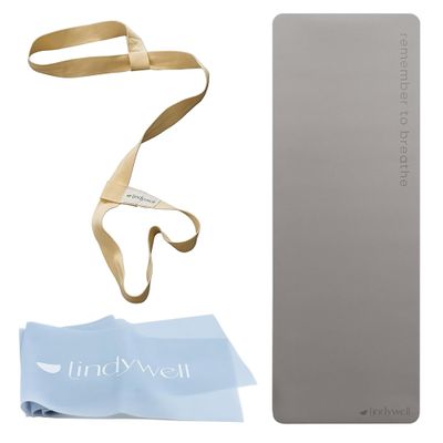 Lindywell Shoulder Strap, Lite Mat and Exercise Band Bundle
