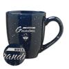 Rico Industries NCAA Connecticut Huskies - UCONN Grandma 16 oz Team Color Laser Engraved Speckled Ceramic Coffee Mug view 1