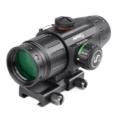 3X Prism Scope GIII LS3X30 Red/Green Illuminated Reticle 3X30mm Prism Scope (Mil Dot Reticle)