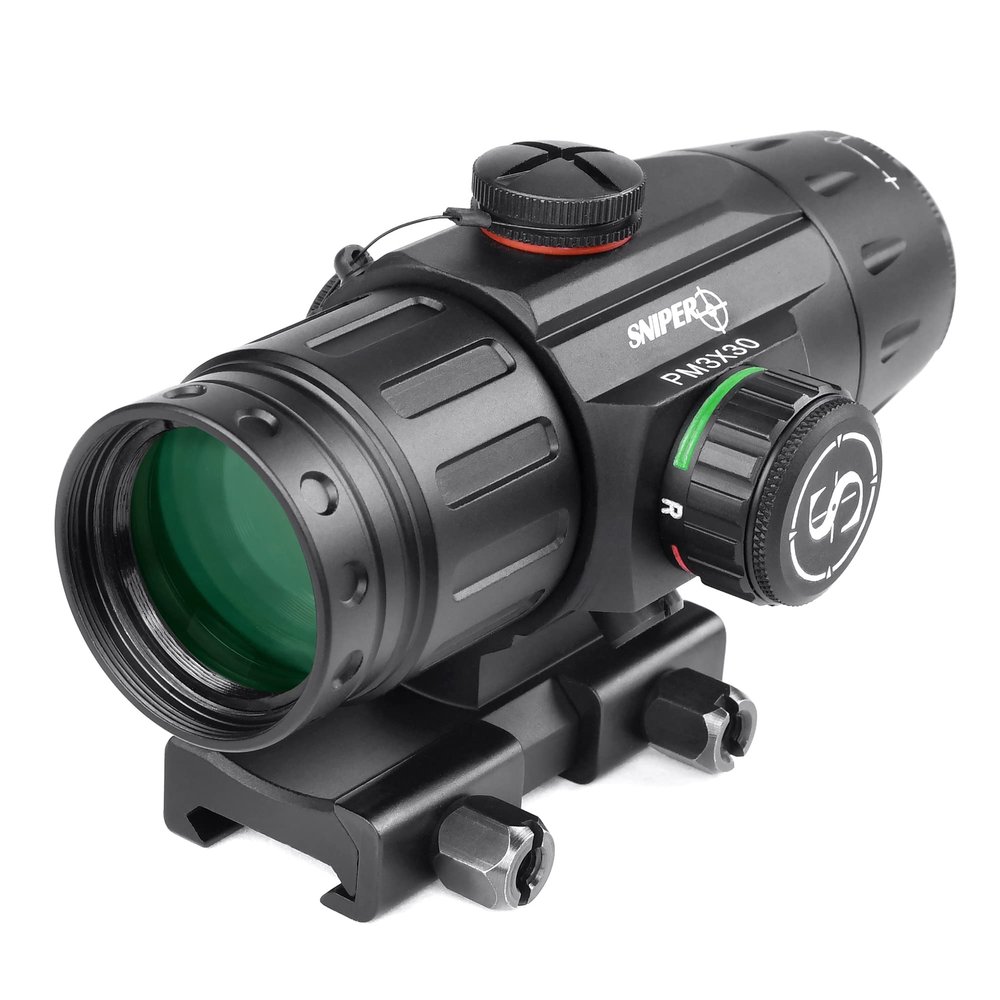 3X Prism Scope GIII LS3X30 Red/Green Illuminated Reticle 3X30mm Prism Scope (Mil Dot Reticle)