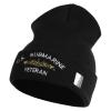 Golden Dolphin US Submarine Veteran Logo Embroidered 12 inch Cuffed Knit YP Long Beanie - Black OSFM view 1