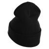 Golden Dolphin US Submarine Veteran Logo Embroidered 12 inch Cuffed Knit YP Long Beanie - Black OSFM view 2