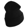 Golden Dolphin US Submarine Veteran Logo Embroidered 12 inch Cuffed Knit YP Long Beanie - Black OSFM view 3