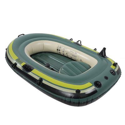 3 Person Inflatable Boat Inflatable Boats for Adults Heavy Duty 453316 Green PVC Inflatable Two Person Rowing Boat Fishing Drifting Diving Tool