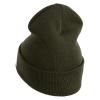 Golden Dolphin US Submarine Veteran Logo Embroidered 12 inch Cuffed Knit YP Long Beanie - Olive OSFM view 2