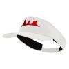 Arizona Grand Canyon Icon Embroidered Brushed Cotton Sun Visor - White OSFM view 1