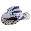 e4Hats.com Western Toyo US Flag Cowboy Hat - Blue Flag M view 4