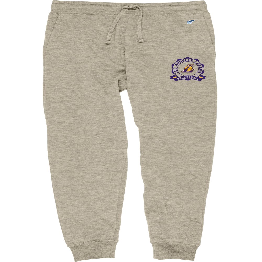 Los Angeles Lakers NBA Officially Licensed Sweatpants Jogger Oatmeal, Large
