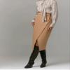 LIXINGHEITANG Autumn Winter Women Skirts Solid Waist Office Ladies Asymmetrical Skirt for s2 Black X-Small view 4