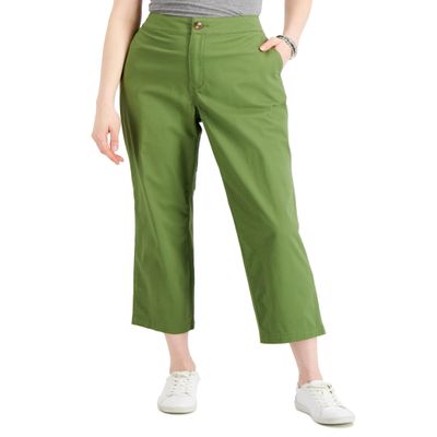 Style & Co. Petite Chino Ankle Pants Dry Grass 4P