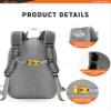 SKYSPER Foldable Small Backpack  20L Lightweight Hiking Daypack with Chest Belt Packable Travel Rucksack for Women Men view 3