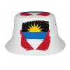Antigua and Barbuda Flag Bucket Hat Women Men Flag Hat Summer Travel Beach Sun Hats for Women Men view 1