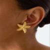 PAVOI Rhodium Plated 925 Sterling Silver Posts Starfish Statement Earrings for Women | Chunky Ocean Starfish Stud Earrings | Hypoallergenic Jewelry view 2