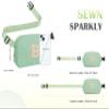 COSHAYSOO Green Belt Bag Crossbody Initial Fanny Waist Pack Small Nylon Everyday Daily Purse for Teens Her Girl Friends with Adjustable Strap Preppy Birthday Anniversary Christmas Gift Letter B view 4