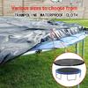 SUOGROLI Outdoor Trampoline Weather Cover, Rain Snow Sun Shade Protection Cover for Round Trampoline Accessories,14FT,Blue view 2