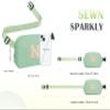 COSHAYSOO Green Belt Bag Crossbody Initial Fanny Waist Pack Small Cross Body Purse with Zipper Pockets for Teen Girls Women Her Female Friend Travel Organizer Easter Graduation Gift Letter N view 4