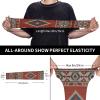 WFTTFOU Southwestern Geometric Native American Sun Protection Cooling Arm Sleeves For Men Women, Uv Compression Cooling Sleeve For Sports, Black view 4