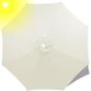 NNSMUN Replacement Parasol Canopy 2M 2.7M 3M + 6 Arms/8 Arms Parasol Fabric Cover, Patio Umbrella Cloth Cover For Garden Umbrella Waterproof (Q,8 Ribs-2.7m(8.8ft)) view 1