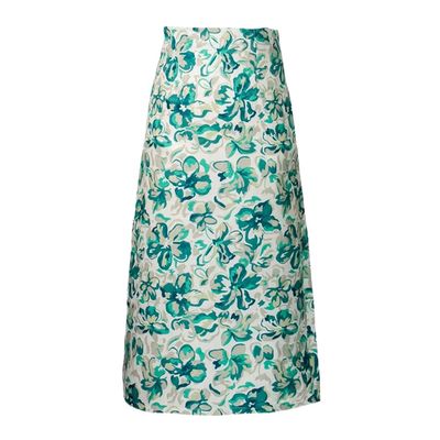 LIXINGHEITANG Lady Summer Women Jacquard Skirts Pattern Waist Skirt Party Club Slim HIPS Skirt s2 Green8 M