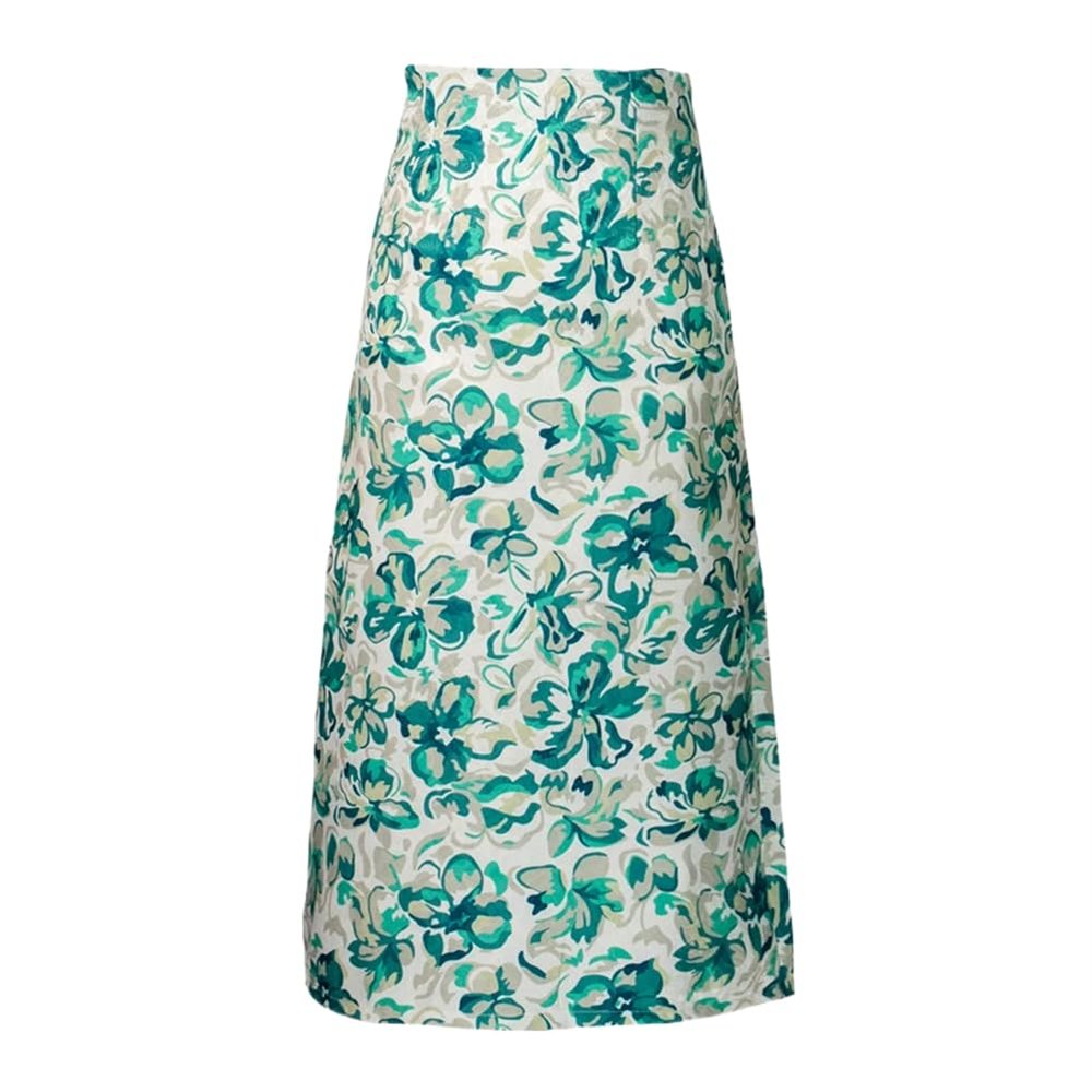 LIXINGHEITANG Lady Summer Women Jacquard Skirts Pattern Waist Skirt Party Club Slim HIPS Skirt s2 Green8 M