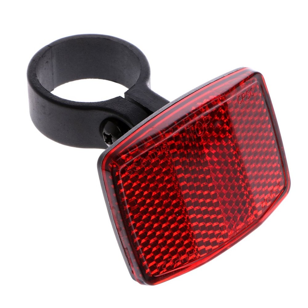 Bydezcon Plastic Handlebar Reflector Waterproof Bicycles Rear Seat Reflective Taillight Plastic Safety Rear Reflector Lights