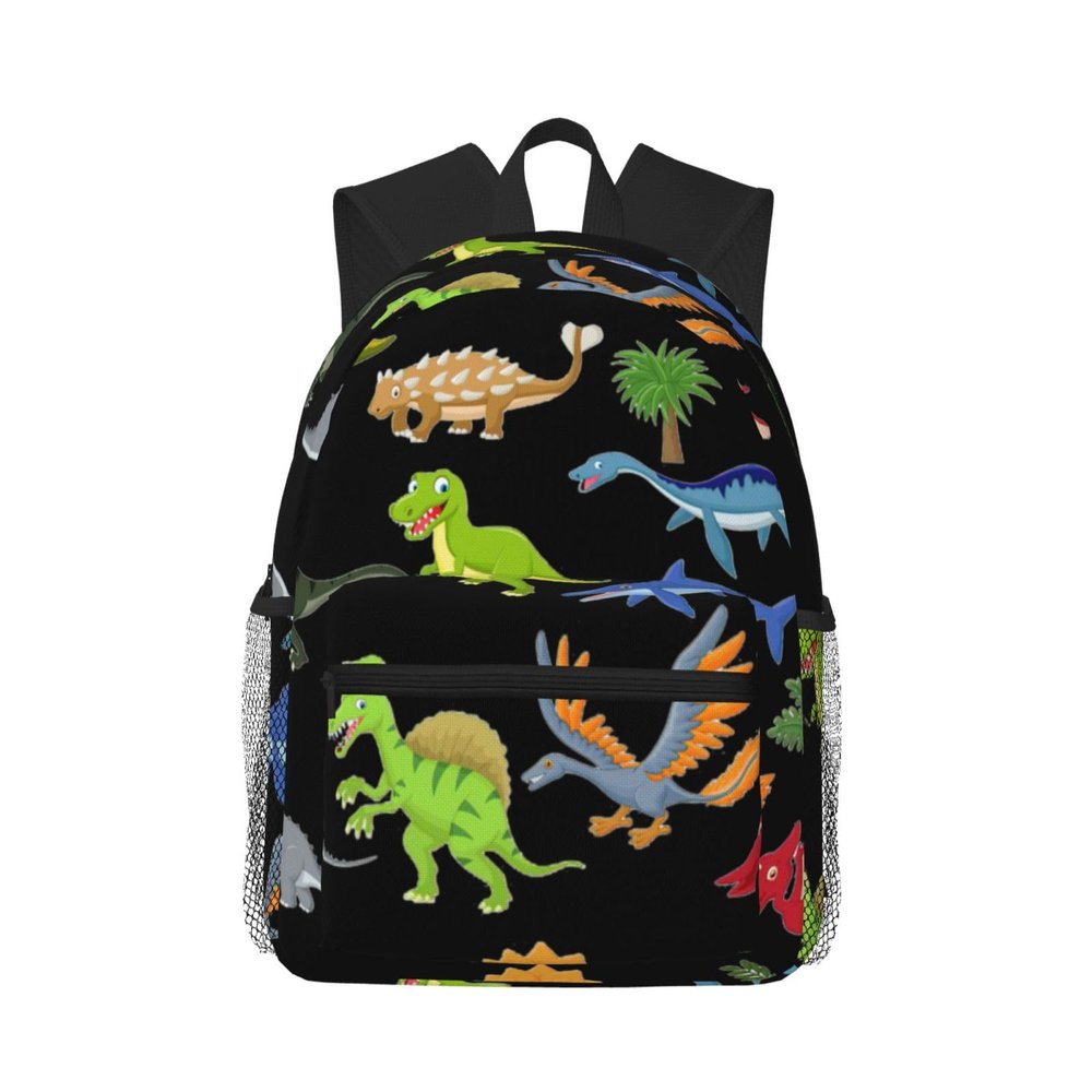 WURTON Cartoon Dinosaur Images Print Backpacks Casual,Pacious Compartments,Work,Travel,Outdoor Activities Unisex Daypacks