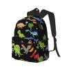 WURTON Cartoon Dinosaur Images Print Backpacks Casual,Pacious Compartments,Work,Travel,Outdoor Activities Unisex Daypacks view 2