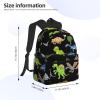 WURTON Cartoon Dinosaur Images Print Backpacks Casual,Pacious Compartments,Work,Travel,Outdoor Activities Unisex Daypacks view 4