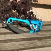 NineFit Basics Climbing Left Right Hand Ascender,Quick Roll Ascender,Anti-Slip Handle Ascenders,for Rock Climbing Tree Arborist Tree Climber Rigging Rescue Caving(for 8~13 mm Rope), 19*9cm/7.5*3.5in, Blue view 2