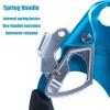 NineFit Basics Climbing Left Right Hand Ascender,Quick Roll Ascender,Anti-Slip Handle Ascenders,for Rock Climbing Tree Arborist Tree Climber Rigging Rescue Caving(for 8~13 mm Rope), 19*9cm/7.5*3.5in, Blue view 3