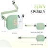 COSHAYSOO Green Belt Bag Crossbody Initial Fanny Waist Pack Small for Teenage Girls Women Traveling Must Have Cross Body Purse Preppy Monogrammed Birthday Christmas Gift Girly Stuff Letter S view 4