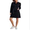Style & Co. Womens Belted Denim Shirtdress Washed Black L view 1