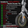 BANGTING 1PCS 60/70-6.5 Scooter Tire, 10x2.5 inch Tire Solid for Segway Ninebot Max G2 / G30 / G30D / G30E / G30E / G30LP / G30D II / G30 Max, 10x2.5-6.5 Tires Replacement for Electric Scooter (Yellow view 2