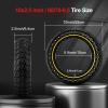 BANGTING 1PCS 60/70-6.5 Scooter Tire, 10x2.5 inch Tire Solid for Segway Ninebot Max G2 / G30 / G30D / G30E / G30E / G30LP / G30D II / G30 Max, 10x2.5-6.5 Tires Replacement for Electric Scooter (Yellow view 3