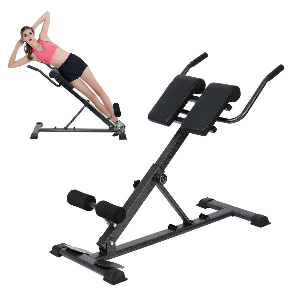 Worparsen Ab Crunch Coaster,AB Workout Equipment,Multi-Functional Exercise Equipment for Home Gym,Height Adjustable Abs Workout,Full Body Fitness Machine Suitable for Beginner,from USA Fast Arrival (black)