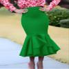 Bohemian Party Skirt Women Ruffled Skirts Summer Waist Casual Solid Color Loose Stylish Bottoms s3 XL view 4