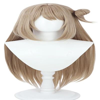 TTYAO REII Cosplay Wig 31.5 Inch Khaki Long Game Hair with Bangs Synthetic Fiber Wig for Halloween Role Play