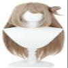 TTYAO REII Cosplay Wig 31.5 Inch Khaki Long Game Hair with Bangs Synthetic Fiber Wig for Halloween Role Play view 1