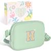 COSHAYSOO Green Belt Bag Crossbody Initial Fanny Waist Pack Small Cross Body Purse for Teen Flower Girl Bridesmaid Maid of Honor Personalized Birthday Christmas Gifts for Wedding from Bride Letter H view 1