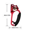 NineFit Basics Outdoor Climbing Hand Ascender,Mountaineering Right Handled Ascender, Ergonomic Handled Rope Ascender, for Climbing and Rigging(8~13 mm Rope), Red view 2