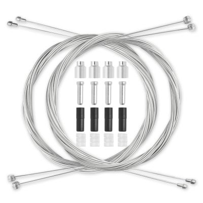 4Pcs Universal Bike Brake Cable Set, Standard Bicycle Brake Cable, Replaceable Brake Inner Wire Cable,Professional Bicycle Brake Line For MTB Mountain Bikes Or Road Bikes,Free End Caps Accessories 2M