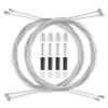 4Pcs Universal Bike Brake Cable Set, Standard Bicycle Brake Cable, Replaceable Brake Inner Wire Cable,Professional Bicycle Brake Line For MTB Mountain Bikes Or Road Bikes,Free End Caps Accessories 2M view 1