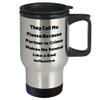 Fiance Travel Mug | They Call Me Fiance Because Partner In Crime Makes Me Sound Like A Bad Influence | Funny Fiance Gifts for Mother's Day from Fiance view 2